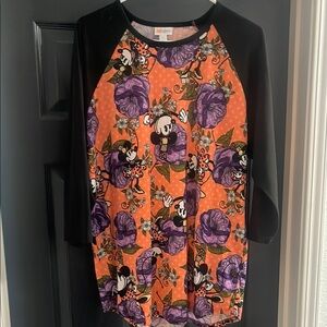 LuLaRoe 3/4 Sleeve Tee - Black, Orange, Purple